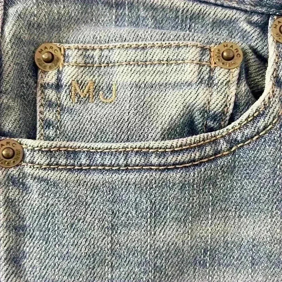 Marc Jacobs Vintage Y2K Light Wash Denim Bootcut Jeans w/ Seam Detail Women’s 10 - Picture 5 of 10